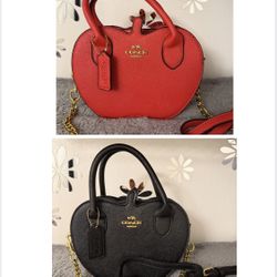 Special! Coach Purse, Black Or Red, New
