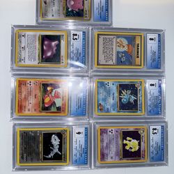Vintage Pokemon CGC graded slabs
