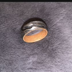 Damascus Steel Men’s Wedding Ring