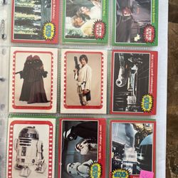 1977 Star Wars cards