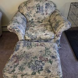 Armchair And Ottoman 
