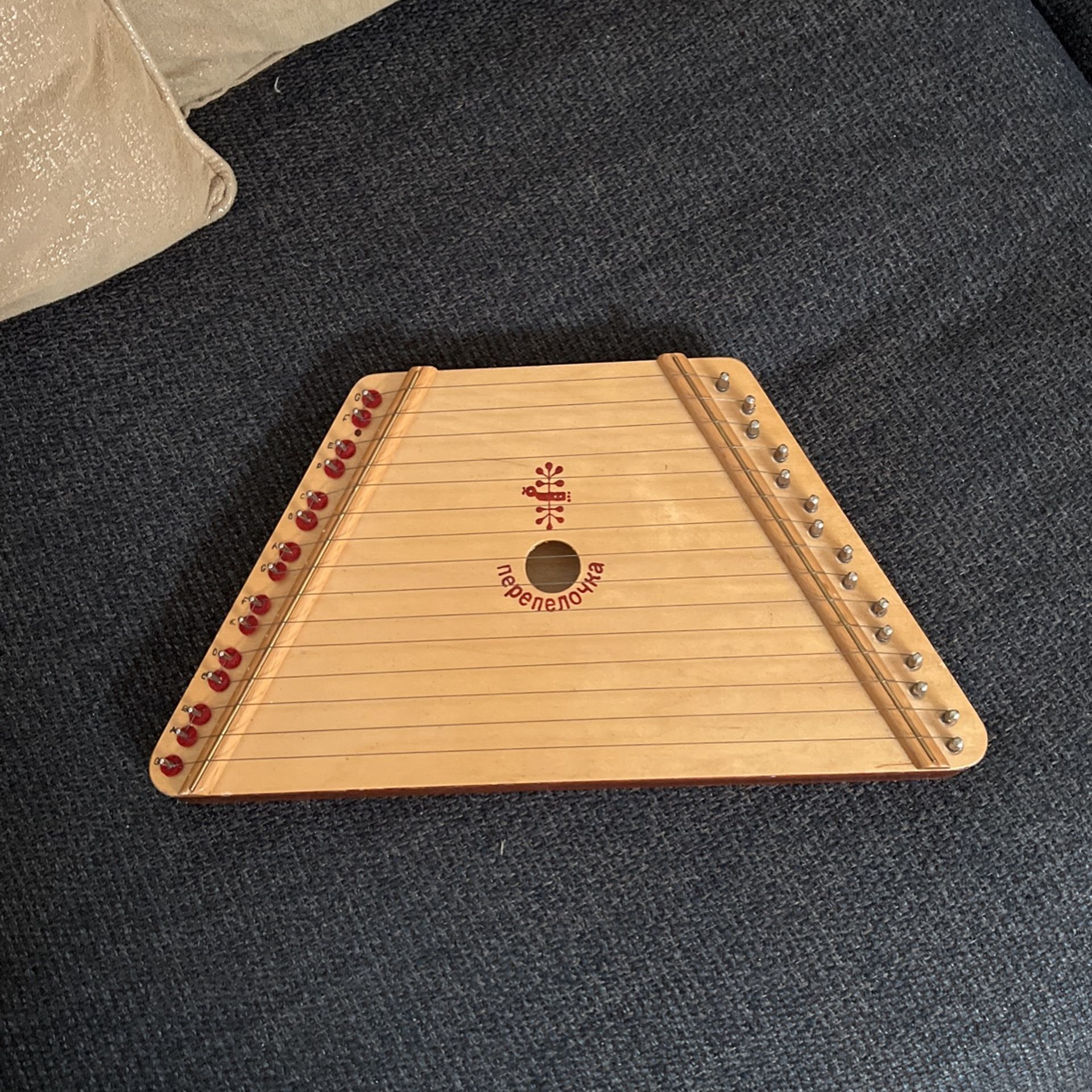 Musical Instrument 1970 Vintage Lap Harp