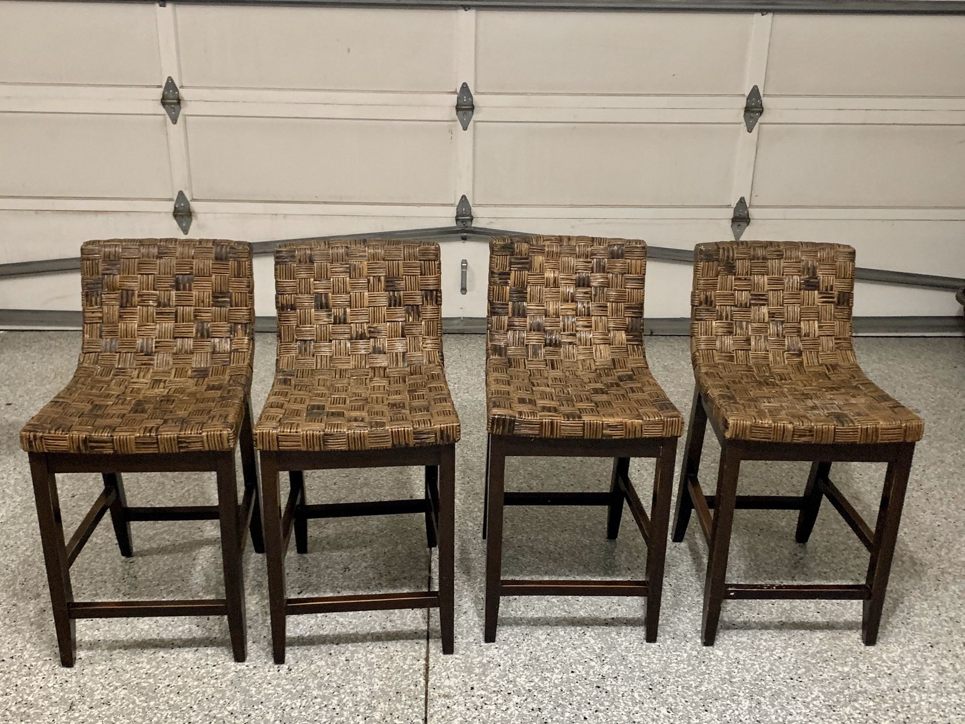 Sling back bar stools