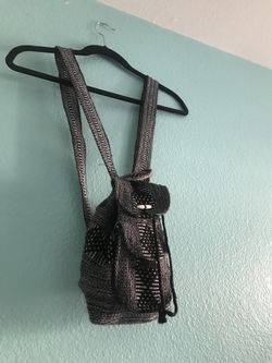 black backpack
