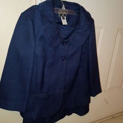 Black dress,and navy blue 2 piece skirt set