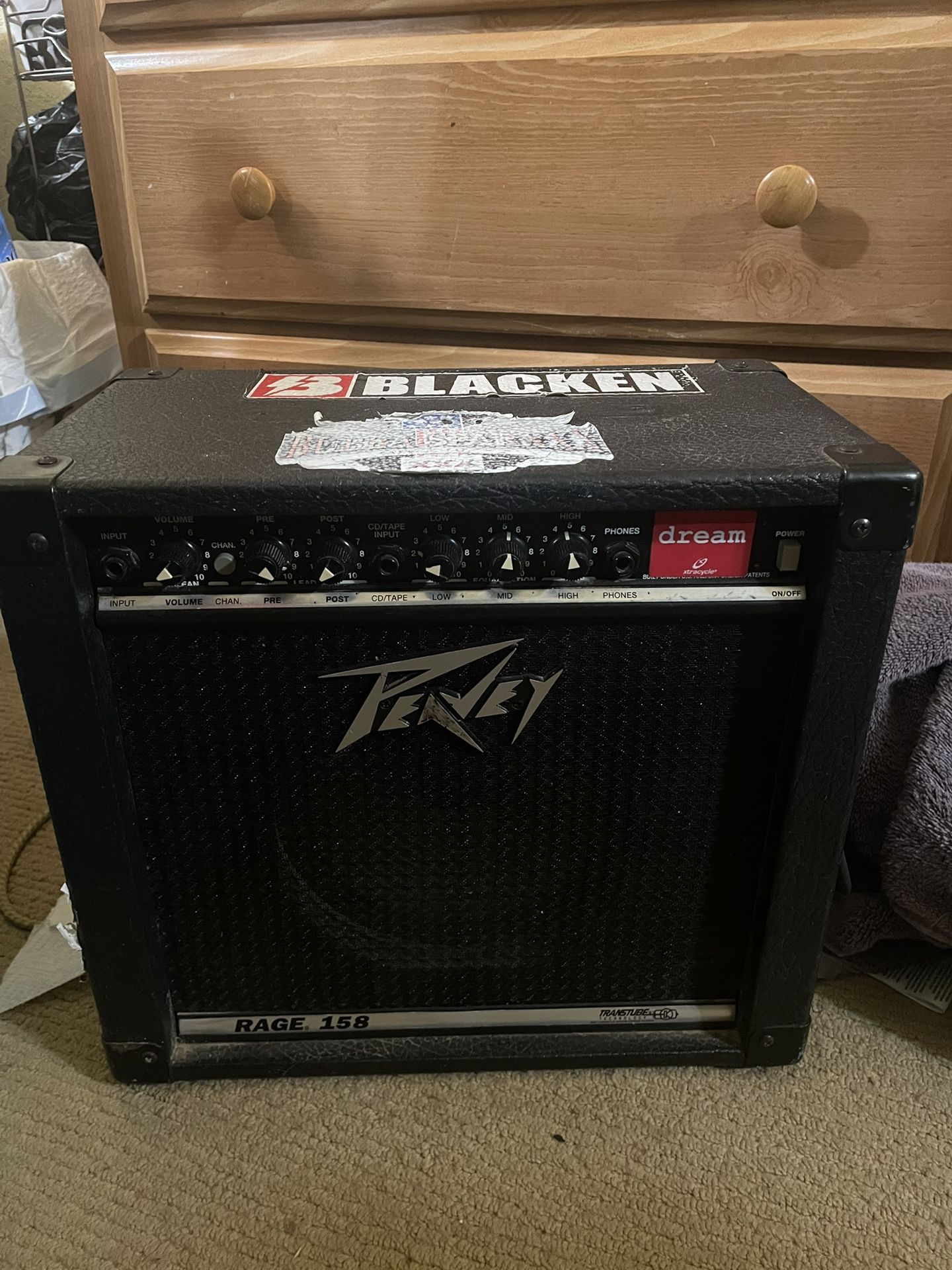 Peavey Rage 158 1x8 15W Guitar Combo Amp.
