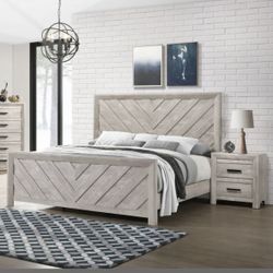 Queen Bed With Chest Included