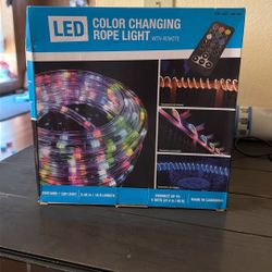 LED color changing rope light