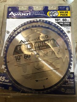 10” fine finish blade x2