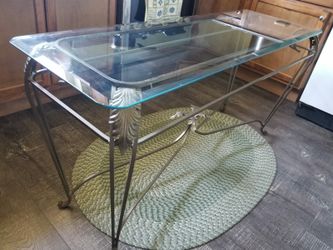 glass table set