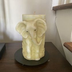 Elephant Candle With Stand X2
