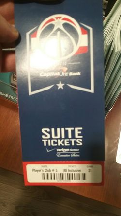 Wizards vs OKC THUNDER ALL INCLUSIVE SUITE TICKETS