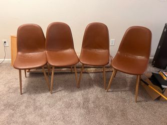 Leather dining chairs set of 4