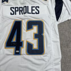 Darren Sproles Autographed/Signed Custom Jersey- Beckett Coa-San Diego Chargers