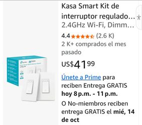 Kasa Smart Wi-Fi Dimmer Switch 3-Way Kit