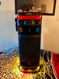 Sony ≠ 1000 Watt Bluetooth Party Sound System (ULT Tower 10) Massive Bass, LED Lights, Wireless Mic