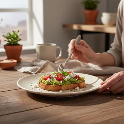 Poc à Poc France 1999 Linen-Texture Stoneware Dinner Plates Set of 8, 9”