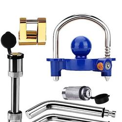Heavy Duty Stainless Steel Trailer Hitch Lock Set - NEW