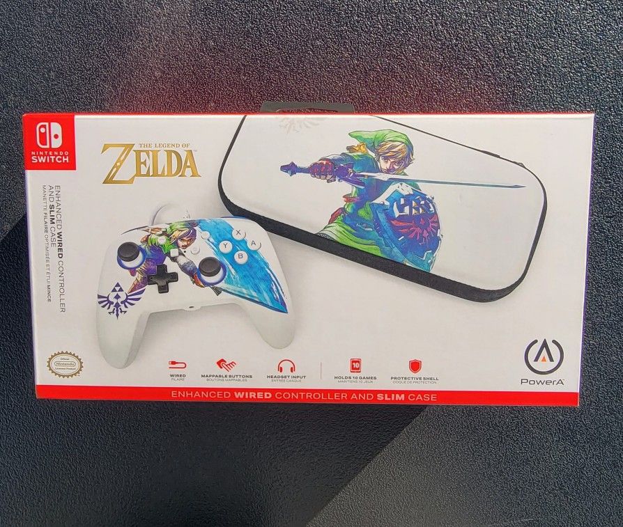 Nintendo Switch - The Legend Of Zelda - Enhanced WIRED Controller - New Not-Opened Still Sealed - See Photos Description 