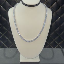 Silver Moissanite Tennis Chain💎