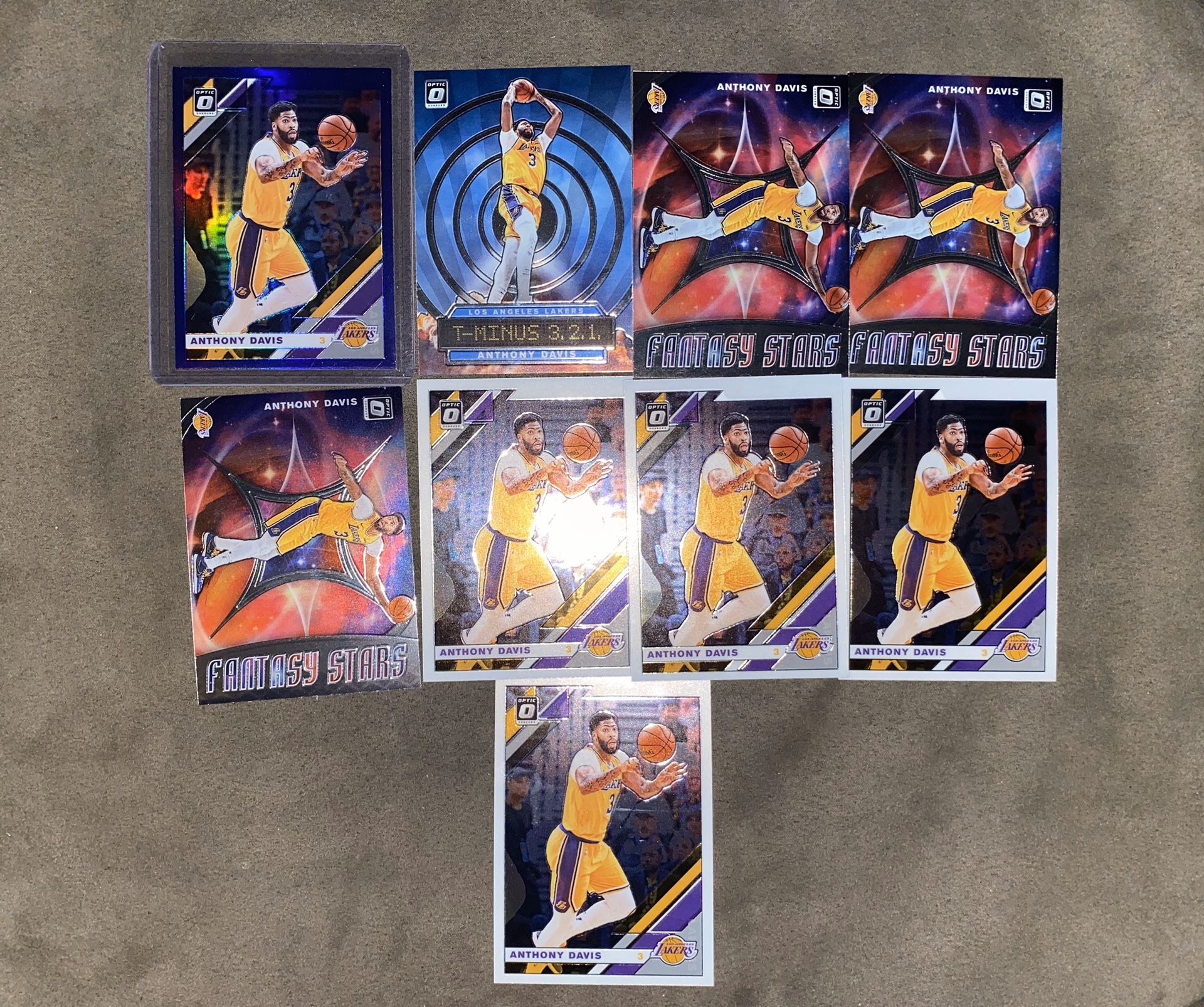 Anthony Davis Optic Purple Prizm Lot of 9