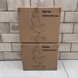 NEW Black Ergonomic Office Desk Rolling Chair w/Adjustable Headrest & Armrest **$60 Each FIRM PRICE**
