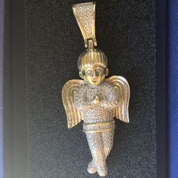 Diamond Angel Pendant 925