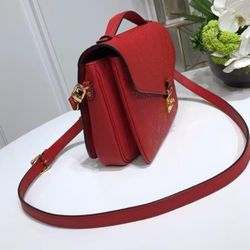 Metis embossed mailman bag full leather