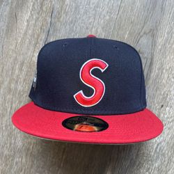 Supreme Grim Reaper S Logo New Era Fitted Cap Hat Size 7 3/8