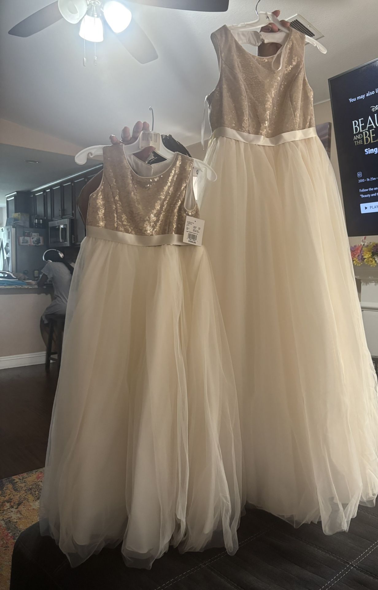 Gold And Ivory Dresses