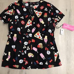 Scrub Top/Shirt- Koi lite