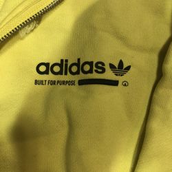 Adidas Hoodie Jacket ,Youth (L)Yellow ,Winter Sweater