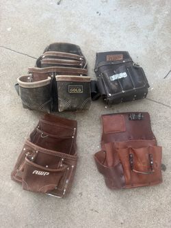 Tool leather pouches