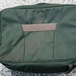 Vintage Ducks Unlimited Hunting Cushioned Green Field Bag for Fragile Hunting Equipment Ammo or Camera Gear Ect 