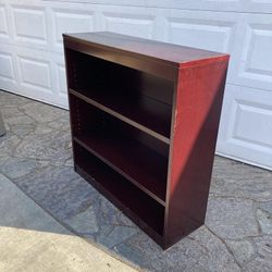 3 Shelf Glossy Cherry Bookcase