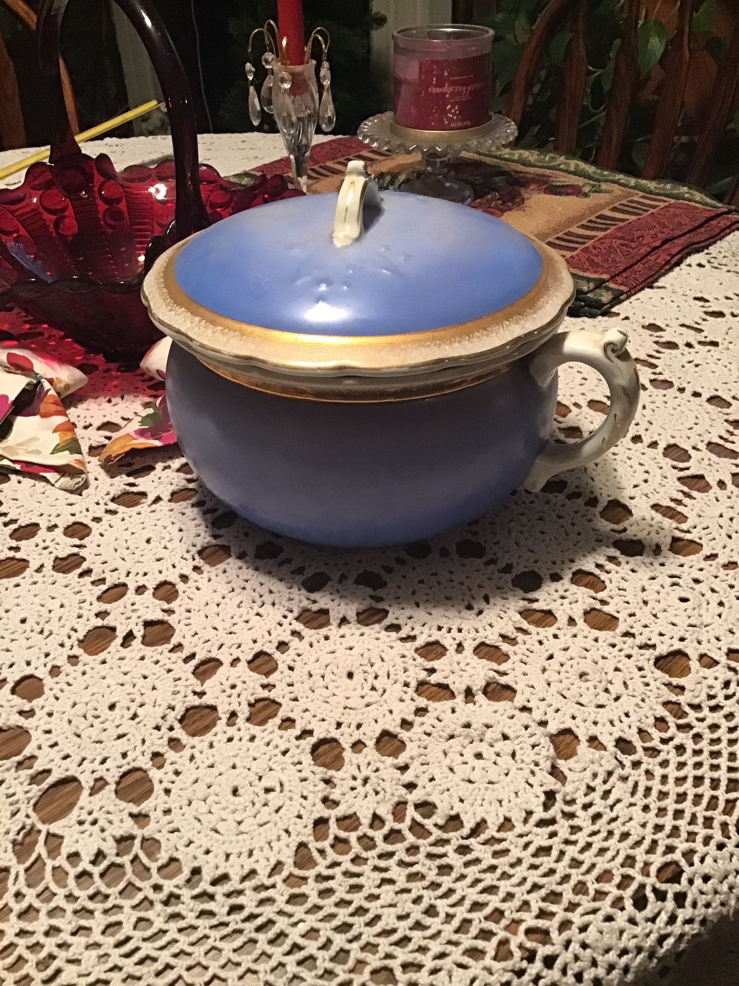a Johnson Bros Chamber pot in good condition