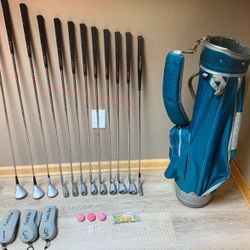 20 piece women’s left-handed golf club set