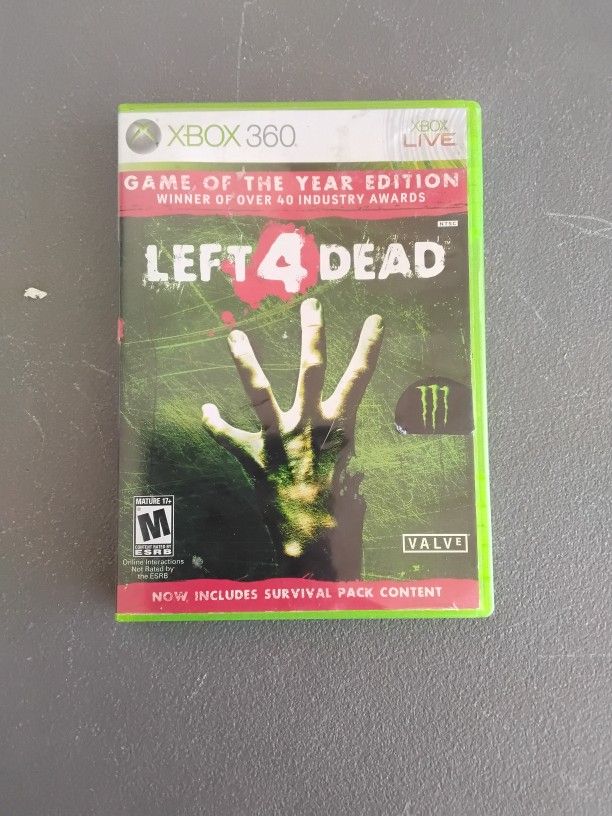 Xbox 360 Game Left 4 Dead, In Orginal Package