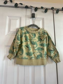 Hanna Andersson Dinosaur Print Crewneck Sweatshirt, size 3T
