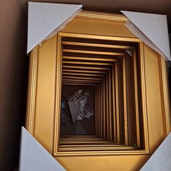 GOLD 9"X12" REAL WOOD PLEIN AIR PICTURE FRAMES HIGH QUALITY**ONLY 35 PCS. LEFT!!