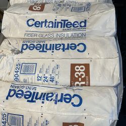 R-38, 4 Count Unfaced Fiberglass Insulation 