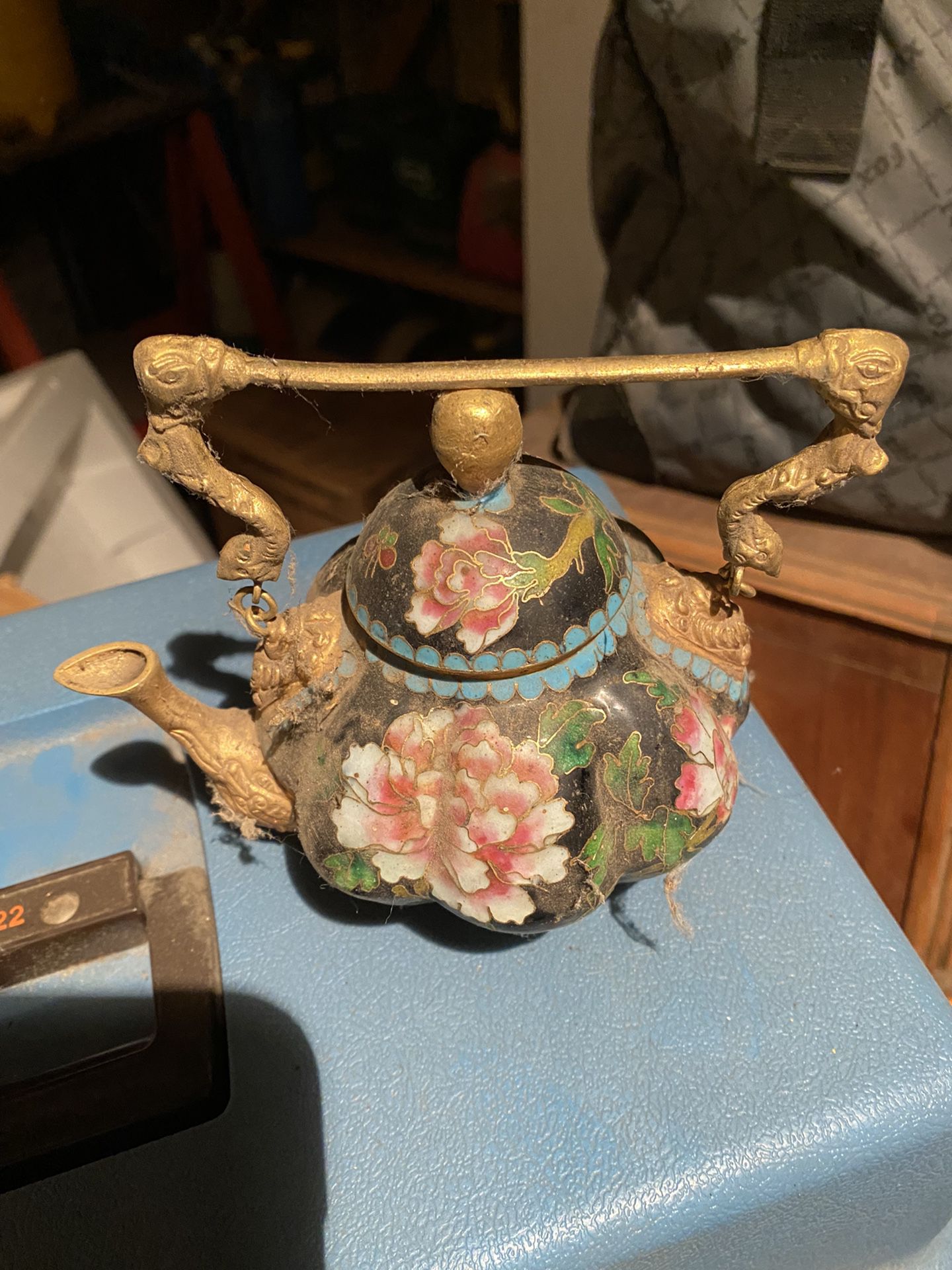 Oriental Tea Pot(just Needs Cleaning Perfect Condition