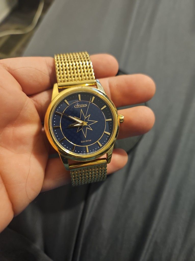 CITIZEN CAPTAIN MARVEL BLUE DIAL UNISEX WATCH FE7062-51W