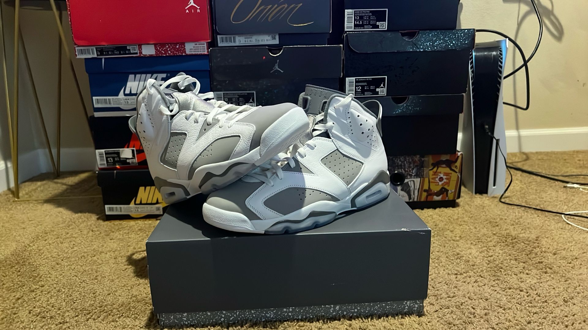 Jordan 6 Cool Grey,13 M