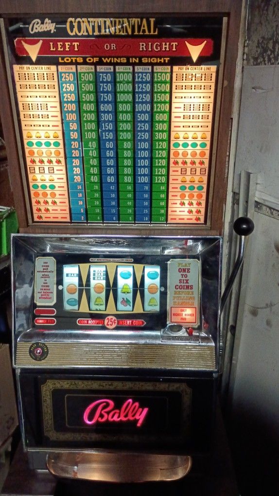 1960s Bally Continental 25¢ Slot Machine
