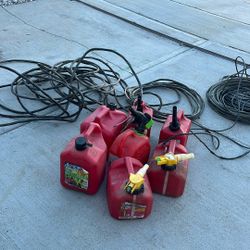 Gas Cans And Electrical Wire 