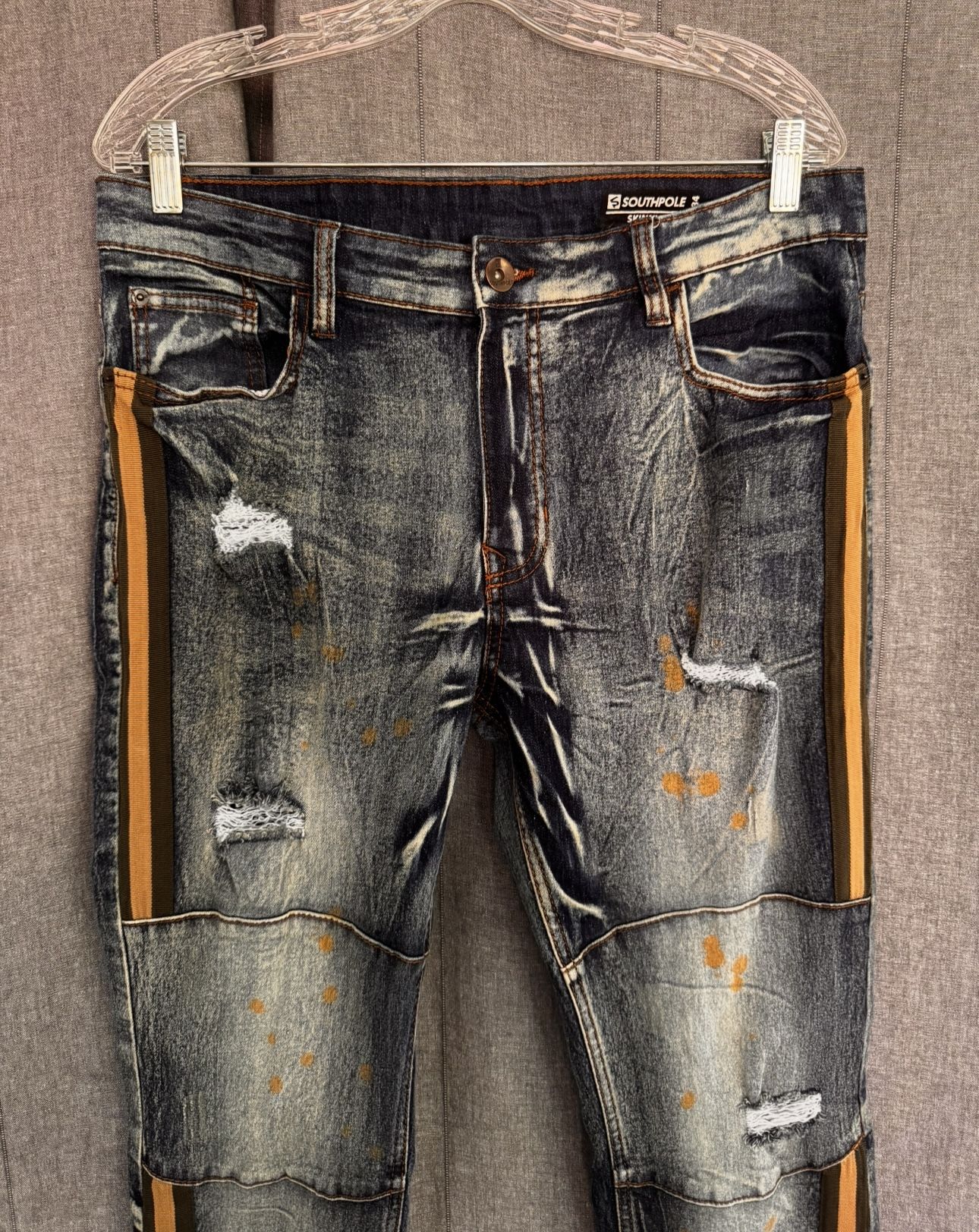 Streetwear Skater Rap Art Y2K Distressed Skinny 90s Indie Sleaze Jeans Southpole