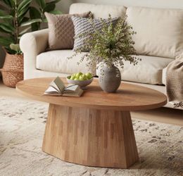Oval coffee table new in box