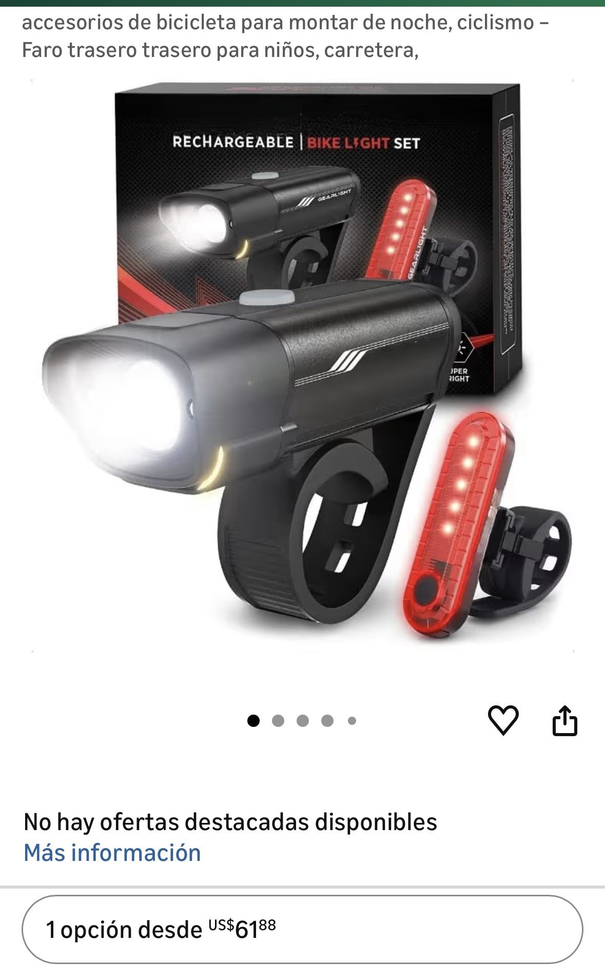 accesorios de bicicleta para montar de noche,