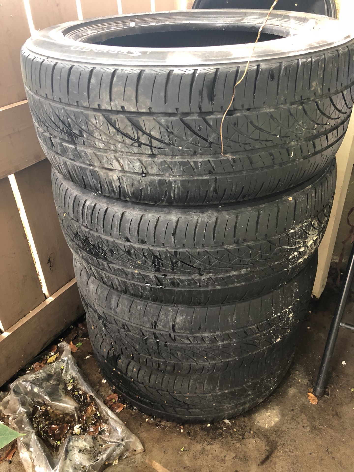 4 bmw tires, 85% tread